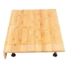 Bambu spishällsöverdrag - Skärbräda & Hällskydd - Rektangulär - 75 x 54 x 10 cm - För hem och små lägenheter - Röd