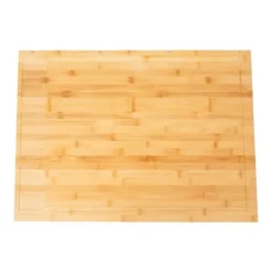 Bambu spishällsöverdrag - Skärbräda & Hällskydd - Rektangulär - 75 x 54 x 10 cm - För hem och små lägenheter - Röd