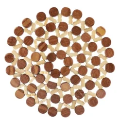 Karottunderlägg-Bambu värmebeständig bordsmatta bordsunderlägg (stor)