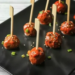 Bambu-burgertandpetare 15 cm 50 st.