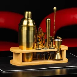 Verktygsset För Drinkar-Bartenderset 16 delar Shaker KLAUSBERG KB-7583 guld