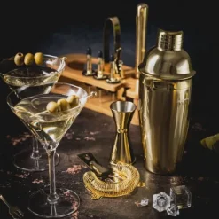 Verktygsset För Drinkar-Bartenderset 16 delar Shaker KLAUSBERG KB-7583 guld