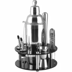 Verktygsset För Drinkar-Bartenderset 9 delar Shaker KLAUSBERG KB-7580 silver