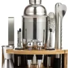 Bartenderset för cocktails, 12 delar, silvershaker, KLAUSBERG KB-7655