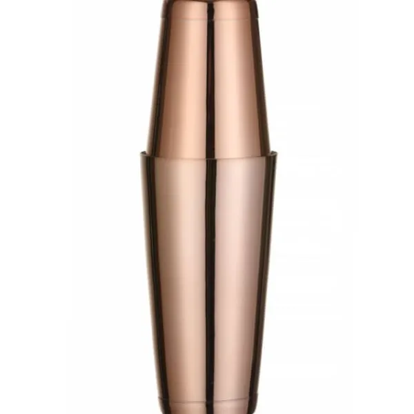 Bartenderset i ett rör, shaker, jigger, sil, muddler, sked - koppar