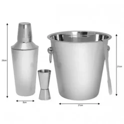 BARTENDERSETT 4 DELAR KINGHOFF KH-1244