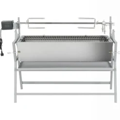 vidaXL Grillugnar & Ugnar Med Roterande Stekspett-BBQ i järn och rostfritt stål med grillspätt - Grillugnar & ugnar med roterande stekspett