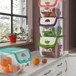 Behållare för grönsaker, frukt, lök, potatis, vitlök, köksförvaring