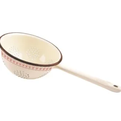 Durkslag & Silar-Beige emaljerad kökssil TONCA 20 cm