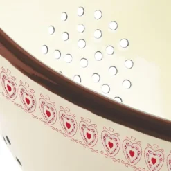 Durkslag & Silar-Beige emaljerad kökssil TONCA 20 cm