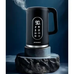 Vattenkokare-Berdsen BD-712 1,7l vattenkokare, svart och silver