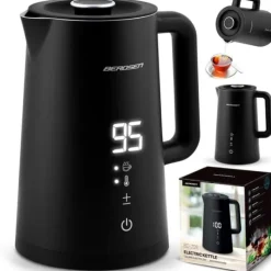 Vattenkokare-Berdsen BD-709 vattenkokare 1,7 l svart