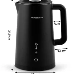 Vattenkokare-Berdsen BD-709 vattenkokare 1,7 l svart