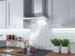 Köksfläktar-Berdsen BT-213 INOX 60 cm spiskåpa med skorsten