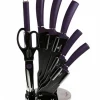 Köksknivar-BERLINGER HAUS BH-2560 LILA KNIVSET I STÄLL