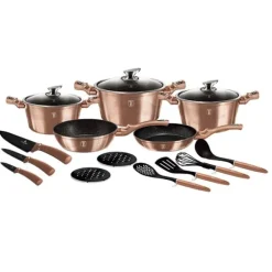 Berlinger Haus Granitgrytor BH-6161 Roséguld 17 delar