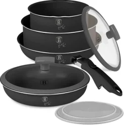 Berlinger Haus Grytset 9 delar Titan Antracit