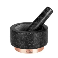 Mortlar & Mortelstötar-Berlinger Haus Mortel BH-8608 Granit Ø14cm Svart Ros