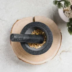 Mortlar & Mortelstötar-Berlinger Haus Mortel BH-8608 Granit Ø14cm Svart Ros