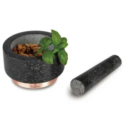 Mortlar & Mortelstötar-Berlinger Haus Mortel BH-8608 Granit Ø14cm Svart Ros