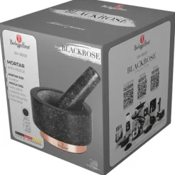 Mortlar & Mortelstötar-Berlinger Haus Mortel BH-8608 Granit Ø14cm Svart Ros