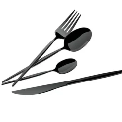 BESTÄCK 24 STK BERLINGER HAUS BH-3069 BLANSANDE SVART