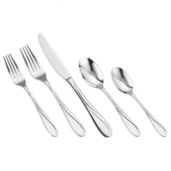 Bestickset, 45-delar rostfritt stål, tål diskmaskin, bordsservis