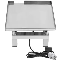 Matuppvärmare-Betongvibratorbord, rostfritt stål, 3000-3600 rpm vibration,Silver