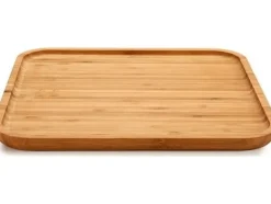 Bigbuy Home Tacka do przekąsek (30 x 1,5 x 30 cm) Bambus