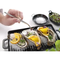 Utrustning För Tårtdekoration-Böjd pincett för att dekorera matsvarvning 305 mm Hendi 680056