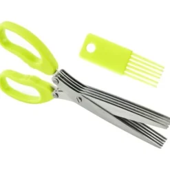 Kökssaxar-5-bladiga köksörtsaxar Multipurpose örtsaxar med rengöringskam, för kyckling, fågel, kött, [834]