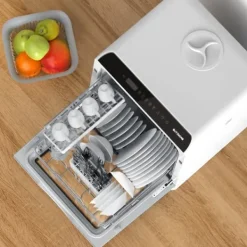 BlitzHome APP Mini Bordsdiskmaskin Diskmaskin Dubbel vatteninloppsdiskmaskin