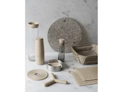 Glasunderlägg-Blomus 64065, Rund, Silikon, Beige, Silver, Monokromatiskt, 11 cm, 4 cm