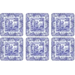 Glasunderlägg-Blue Italian Glasunderlägg, 6-Pack - Spode
