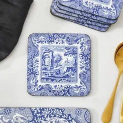 Glasunderlägg-Blue Italian Glasunderlägg, 6-Pack - Spode