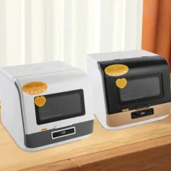 Diskmaskiner-Bänkdiskmaskin DWS-T05, portabel mini, vit, 220V 800W, med vattenslang