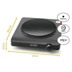 Bänkdoppvärmare - 1 brännare 19,4 cm - 1250W - Infraröd, Glaskeramik