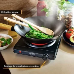 Bänkdoppvärmare - 1 brännare 19,4 cm - 1250W - Infraröd, Glaskeramik