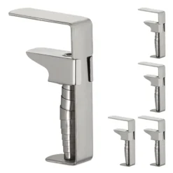 Bordduksklämmor Set, Rostfritt Stål, 7.5x5x1.5 cm, Silver