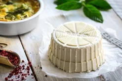 Borner Cheesemaker & Multimaker med fräscht lock, sikt salladsskål serveringsskål, gör din egen färskost hemma röd