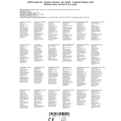 Verktygsset För Drinkar-Boston Shaker - komplett uppsättning liten