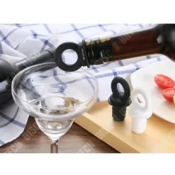 Flaskstopp & Flaskförslutare-Bouchon sous vide - TD® - Original - Återanvändbar silikon - Vinbevarande - Kvalitetsskydd