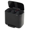 Brabantia Bo Pedal Bin - Soptunna - fliplock - 33 L - fotpedal - sopsortering - mattsvart