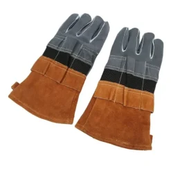 Grytlappar & Grillvantar-Brandsäkra BBQ Grillhandskar - Värmebeständigt och skållningsfritt läder, 1 par