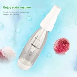 Kolsyremaskin-Bärbar 1000 ml sprudlande vattenbryggare handtag Bubble Soda Machine Soda Cream Bottle Dispenser för DIY-drycker