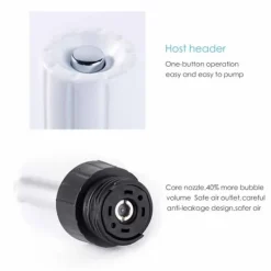 Kolsyremaskin-Bärbar 1000 ml sprudlande vattenbryggare handtag Bubble Soda Machine Soda Cream Bottle Dispenser för DIY-drycker