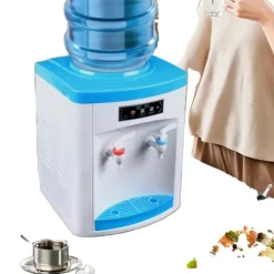 Vattenkylare-Bärbar Elektrisk Vattendispenser, Varmt Vatten 90℃, Kallt Vatten 8℃, Kompakt Design