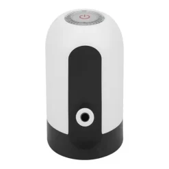 Bärbar LED-ljusflaskvattenpump USB-uppladdningsbar dispenser för hemmakontor (vit)