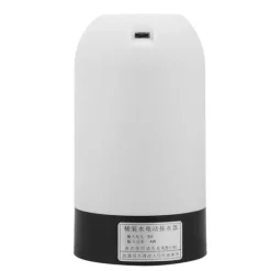 Bärbar LED-ljusflaskvattenpump USB-uppladdningsbar dispenser för hemmakontor (vit)