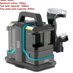 Bärbar Matttvätt, 750W Hög Sugkraft, Kompakt Design,450W-EU Plug-a